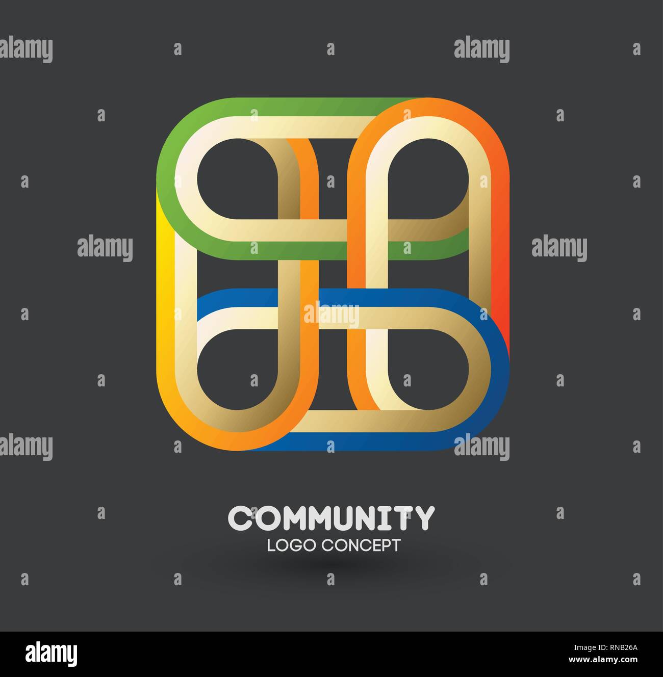 Community Care Logo Connecting People Logo Design Human And Corporate