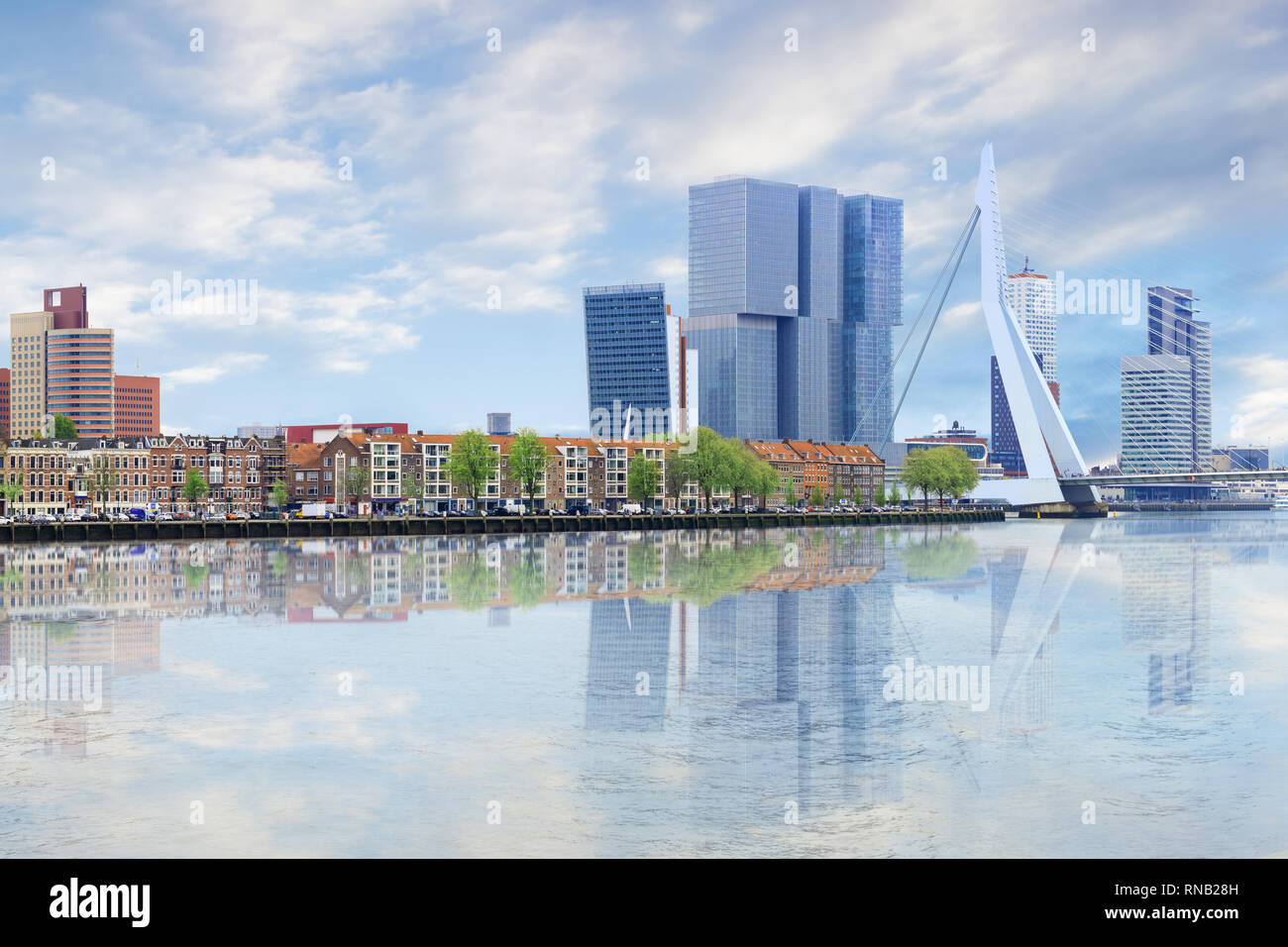 Panorama of Rotterdam Stock Photo