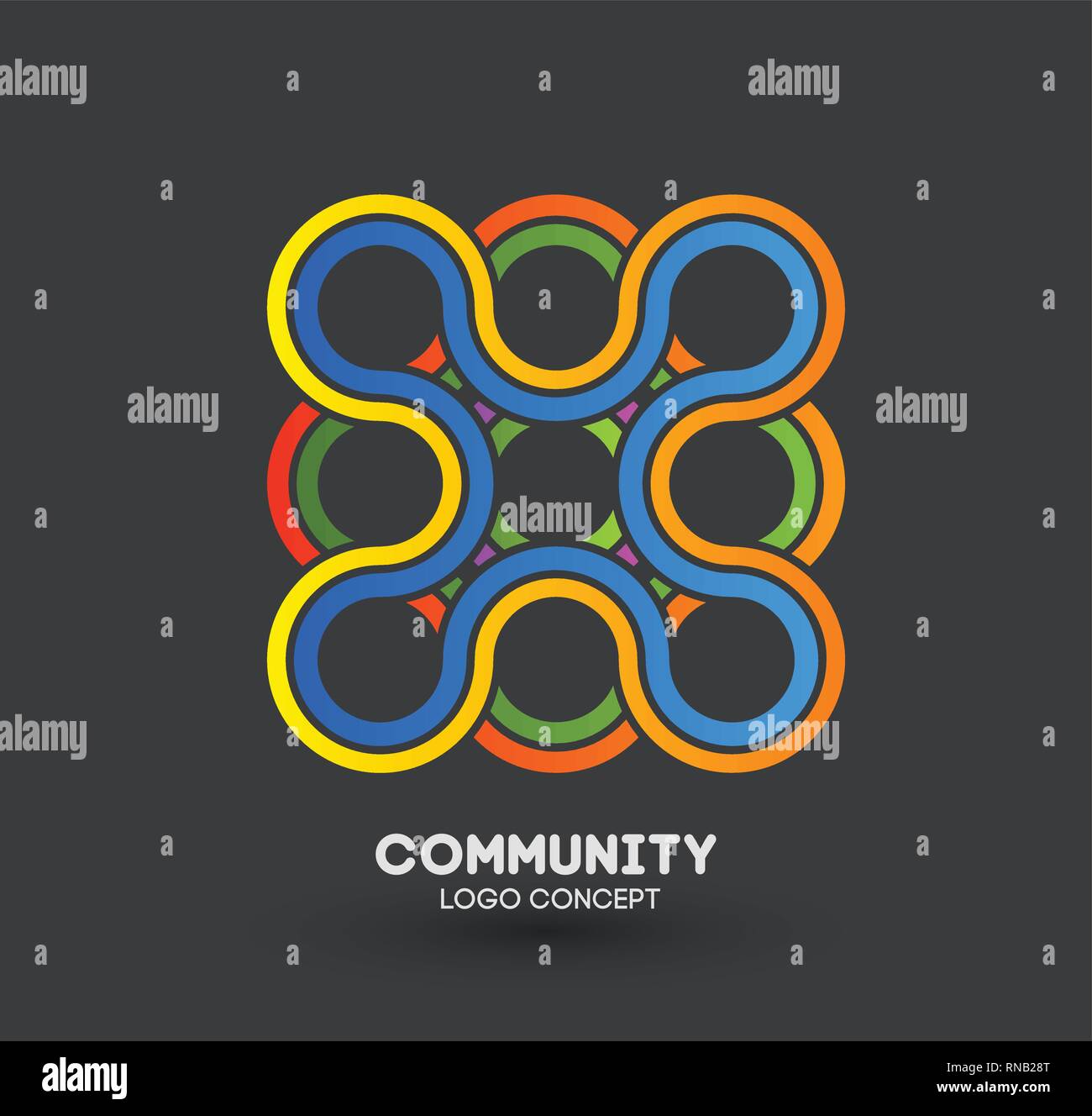 Community Care Logo Connecting People Logo Design Human And Corporate
