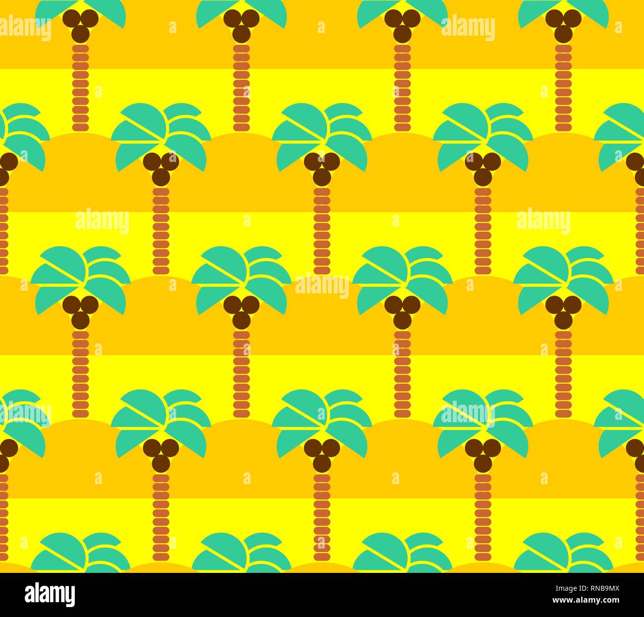Palm tree pattern seamless. Coconut tree background Stock Vector Image ...