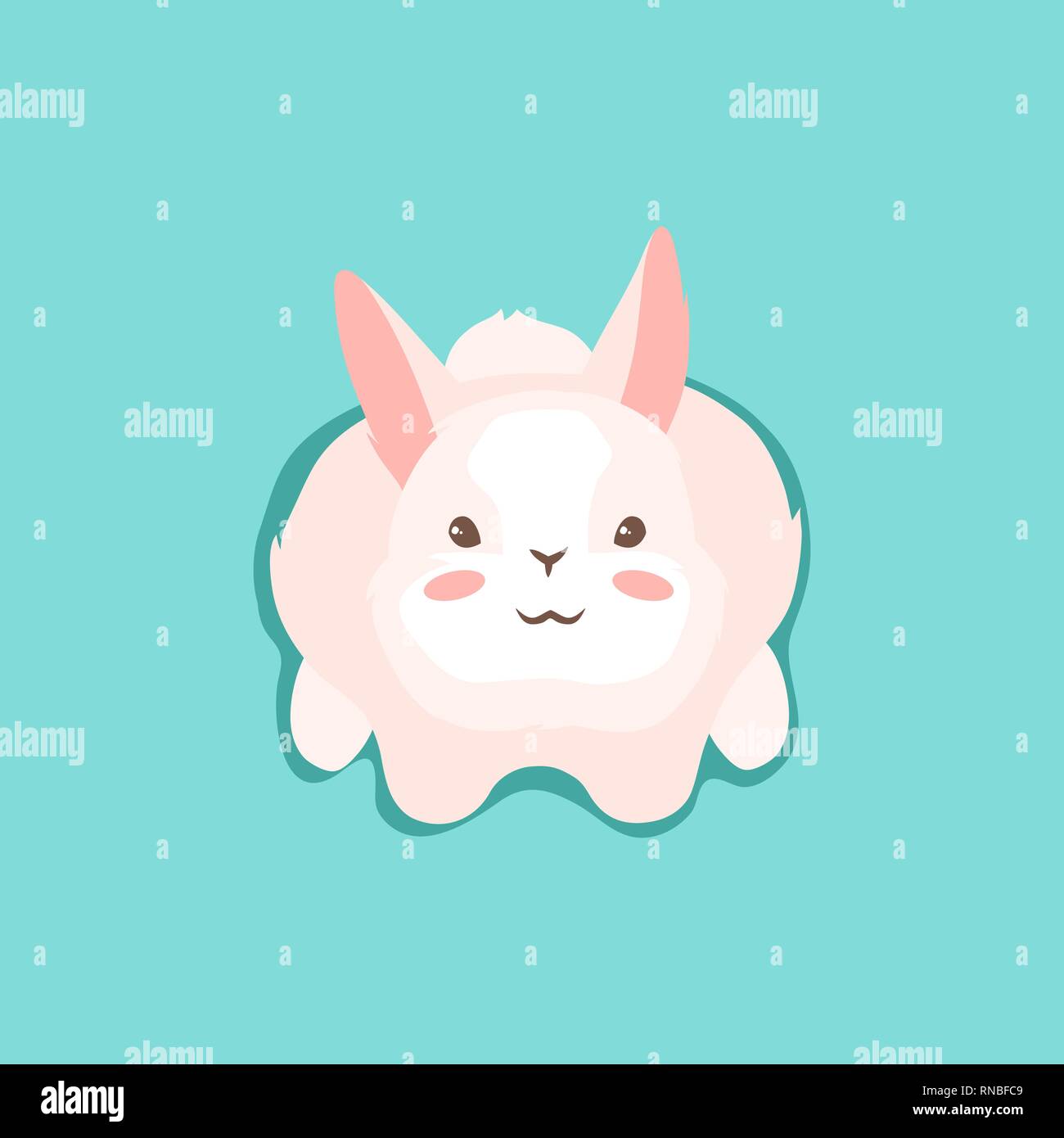 Cute Easter Bunny illustration Stock Vector Image & Art - Alamy