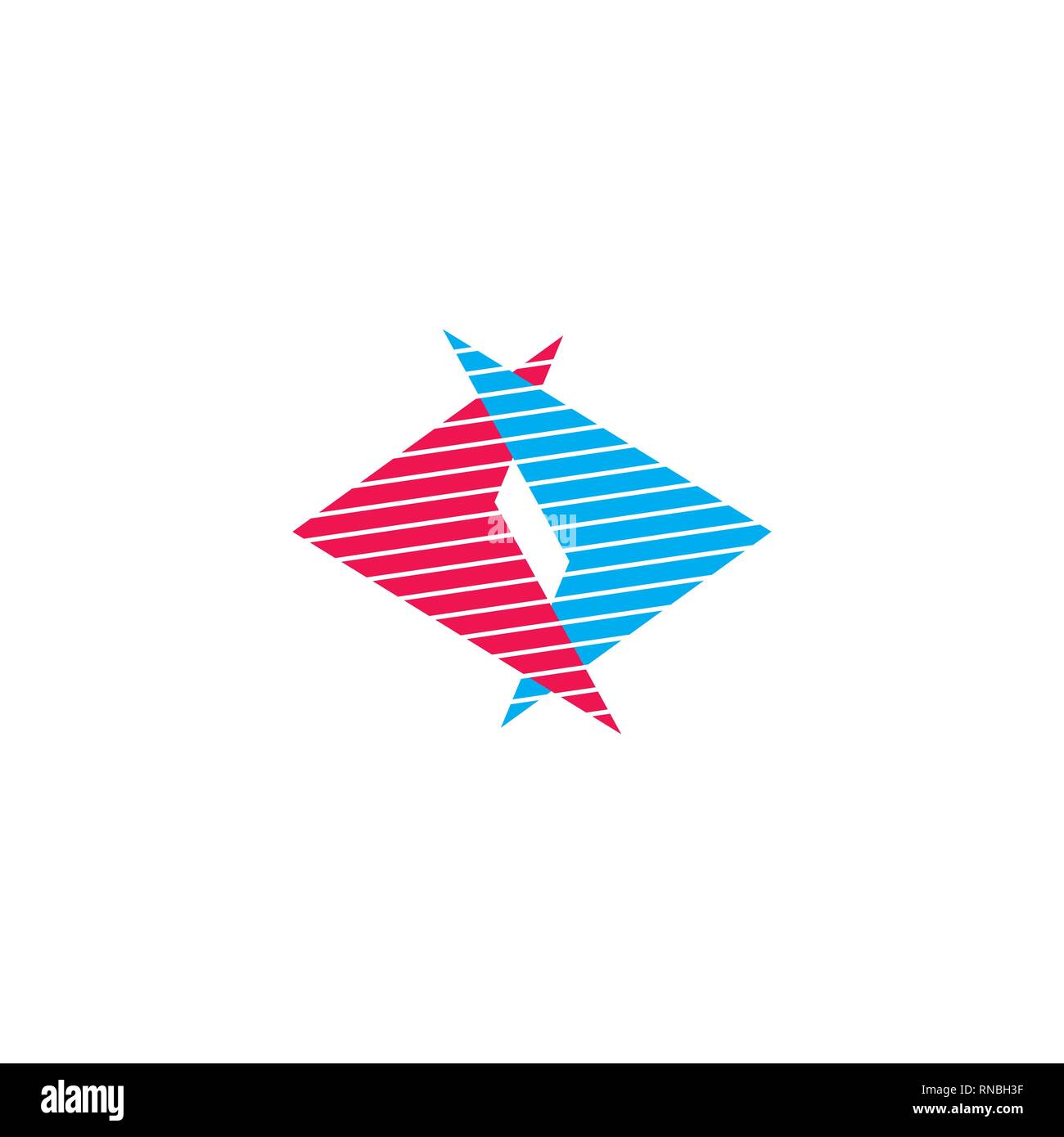 stripes arrows linked colorful logo Stock Vector Image & Art - Alamy