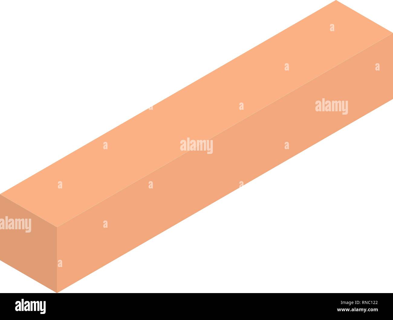 Wood icon, isometric style Stock Vector