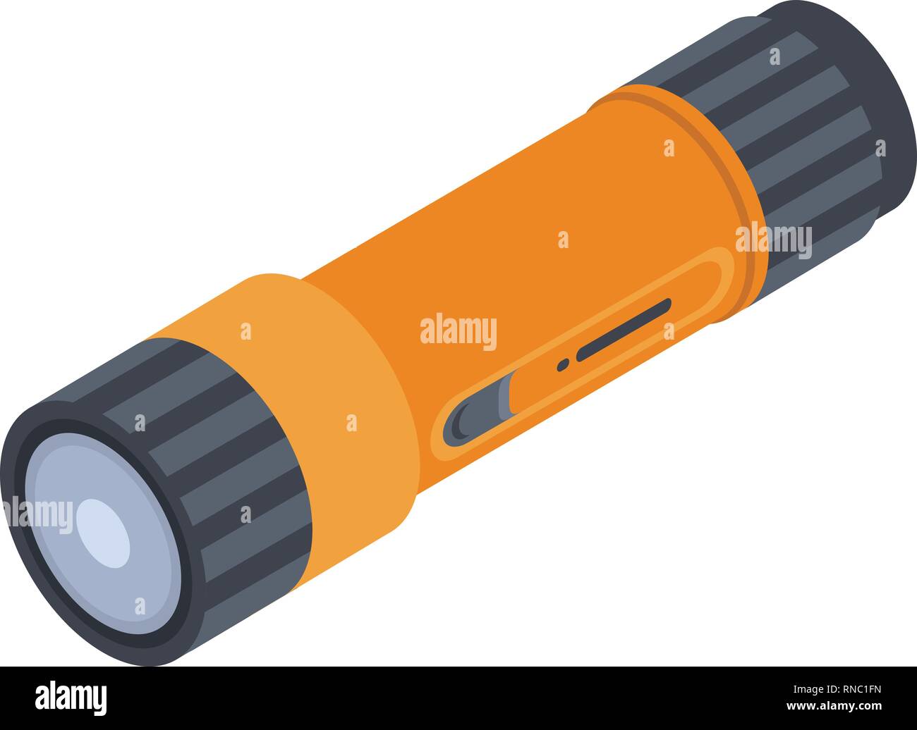 Double flashlight icon, isometric style Stock Vector