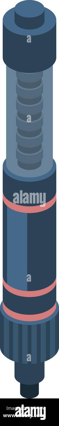 Aquarium thermometer icon, isometric style Stock Vector