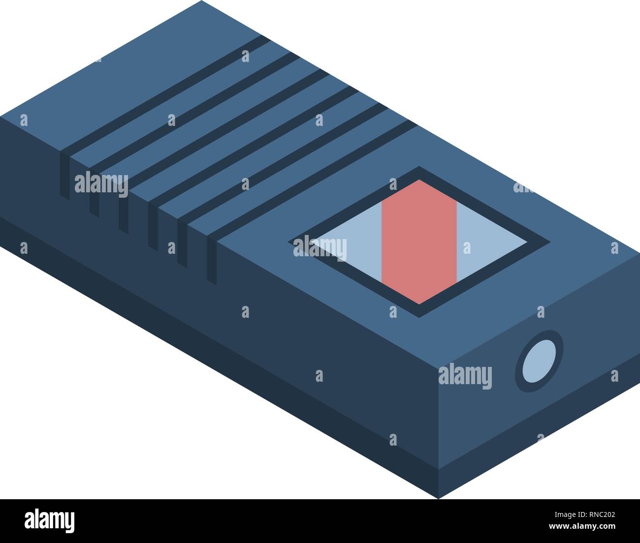 Aquarium filter icon, isometric style Stock Vector
