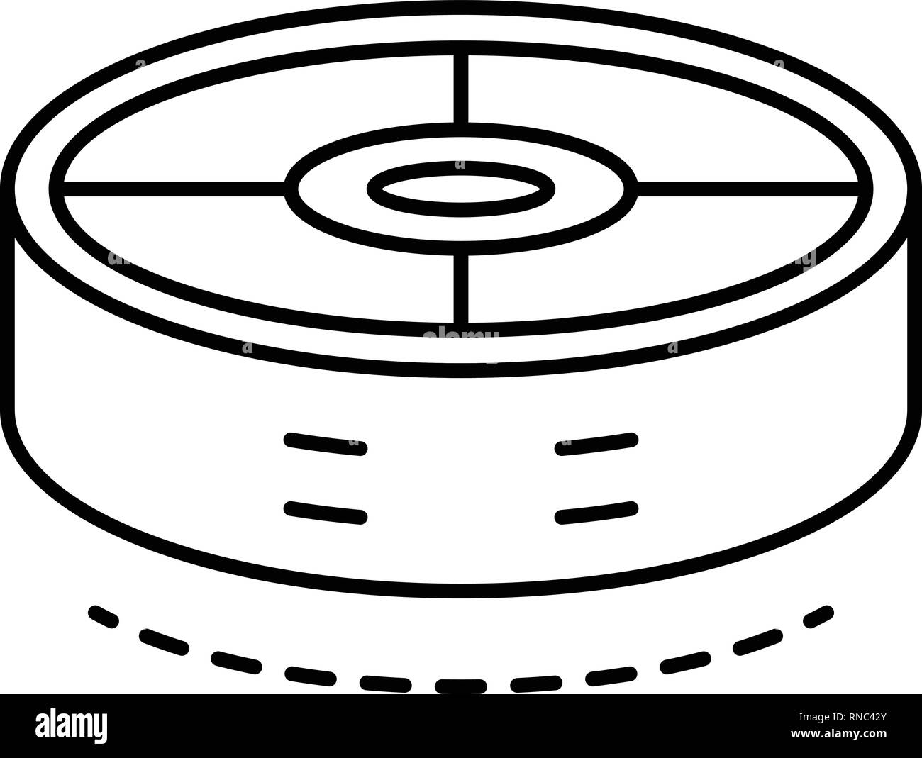 Robot vacuum cleaner icon, outline style Stock Vector Image & Art - Alamy