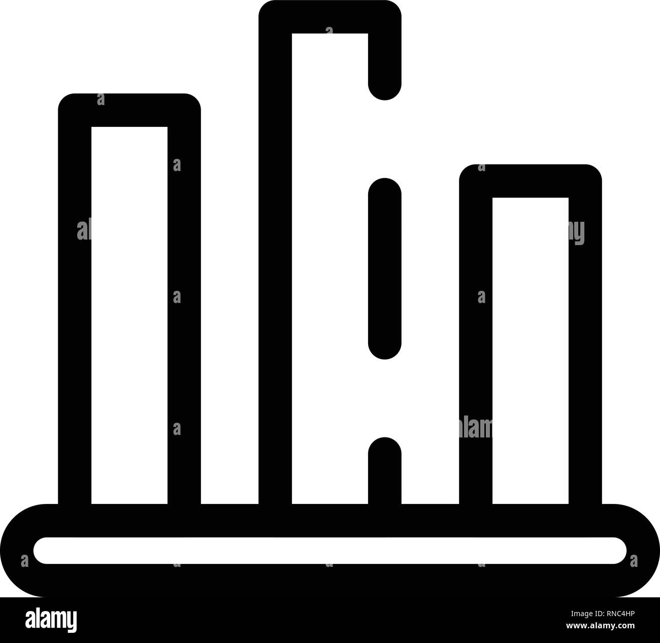 Finance chart icon, outline style Stock Vector Image & Art - Alamy