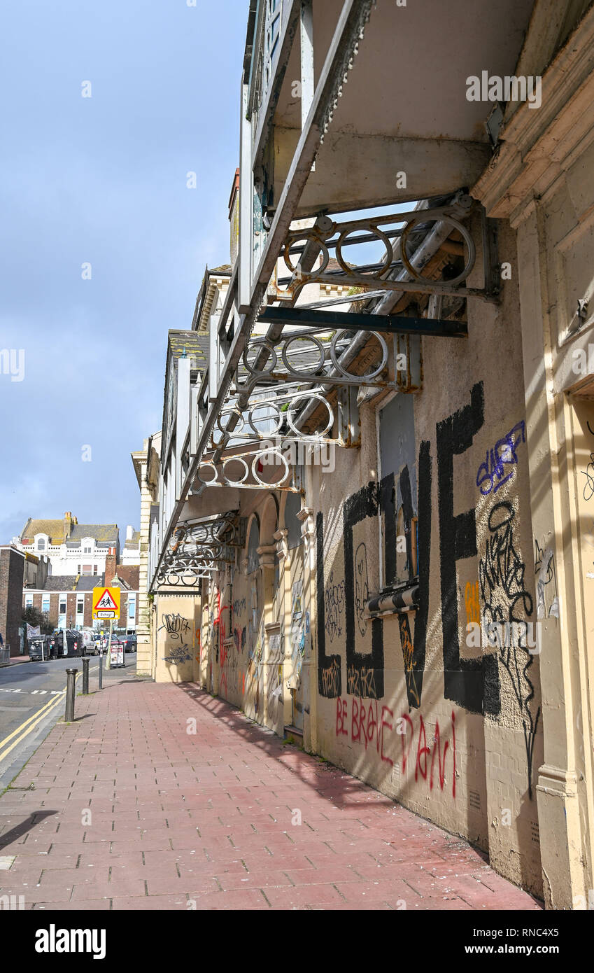 Brighton Hippodrome entertainment venue in Middle Street has been empty and out of use since 2007, when its use as a bingo hall ceased Stock Photo