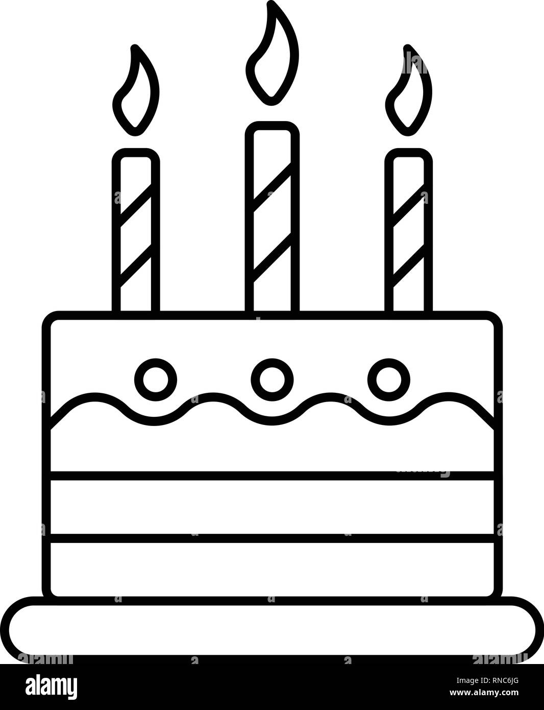 1,500+ Birthday Cake Outline Cartoon Illustrations, Royalty-Free Vector  Graphics & Clip Art - iStock
