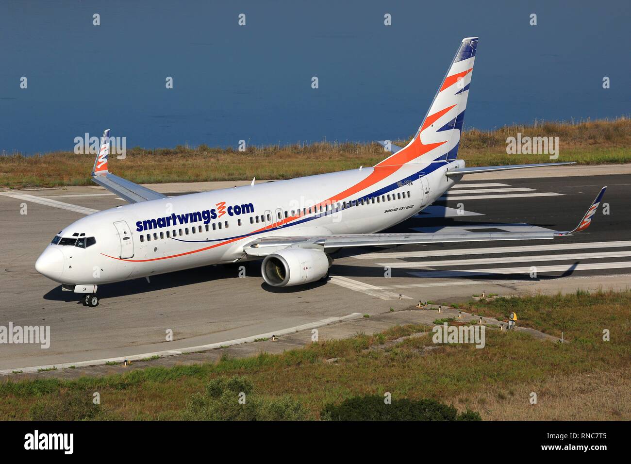 Corfu, Greece – 16. September 2017: Smartwings Boeing 737 at Corfu airport  (CFU) in Greece. | usage worldwide Stock Photo - Alamy