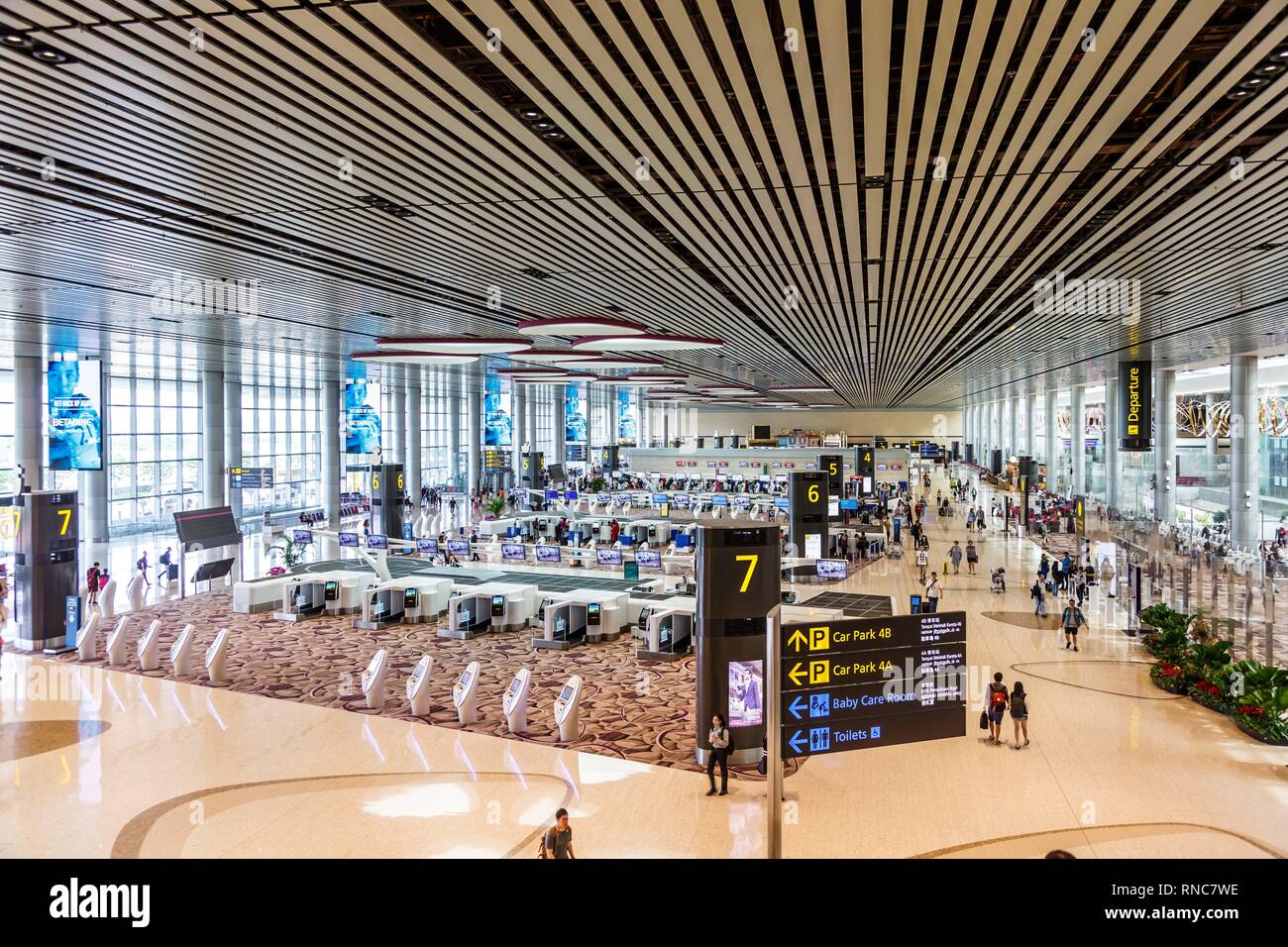 Changi airport terminal 4 tower hi-res stock photography and images - Alamy