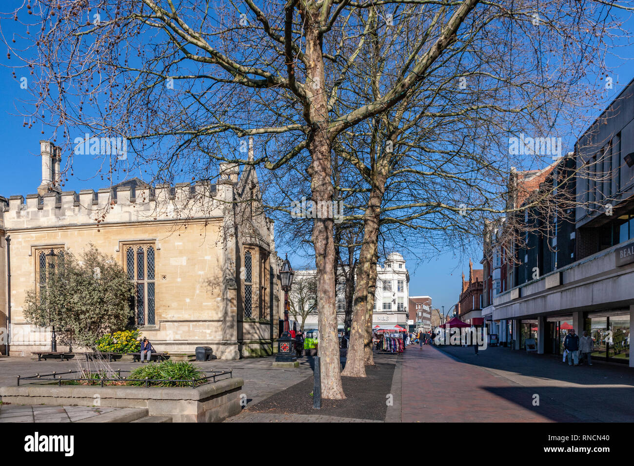 Bedford town centre, Bedfordshire Stock Photo Alamy