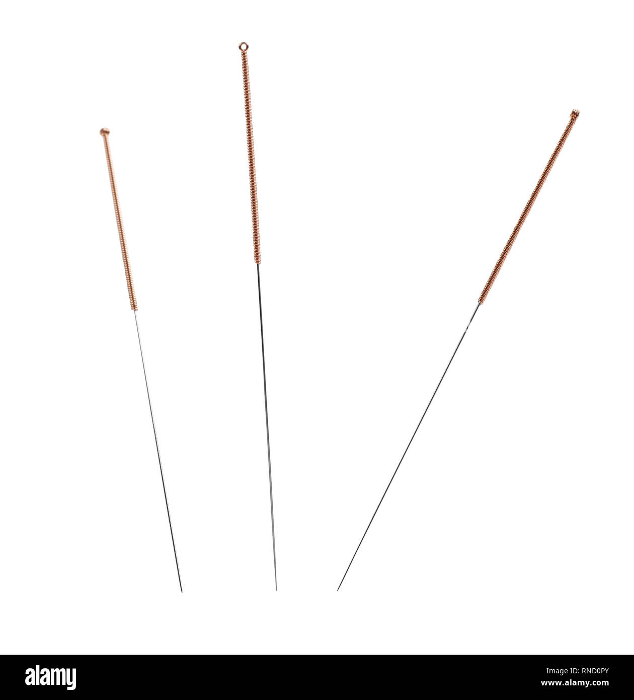 Group of acupuncture needles Stock Photo Alamy