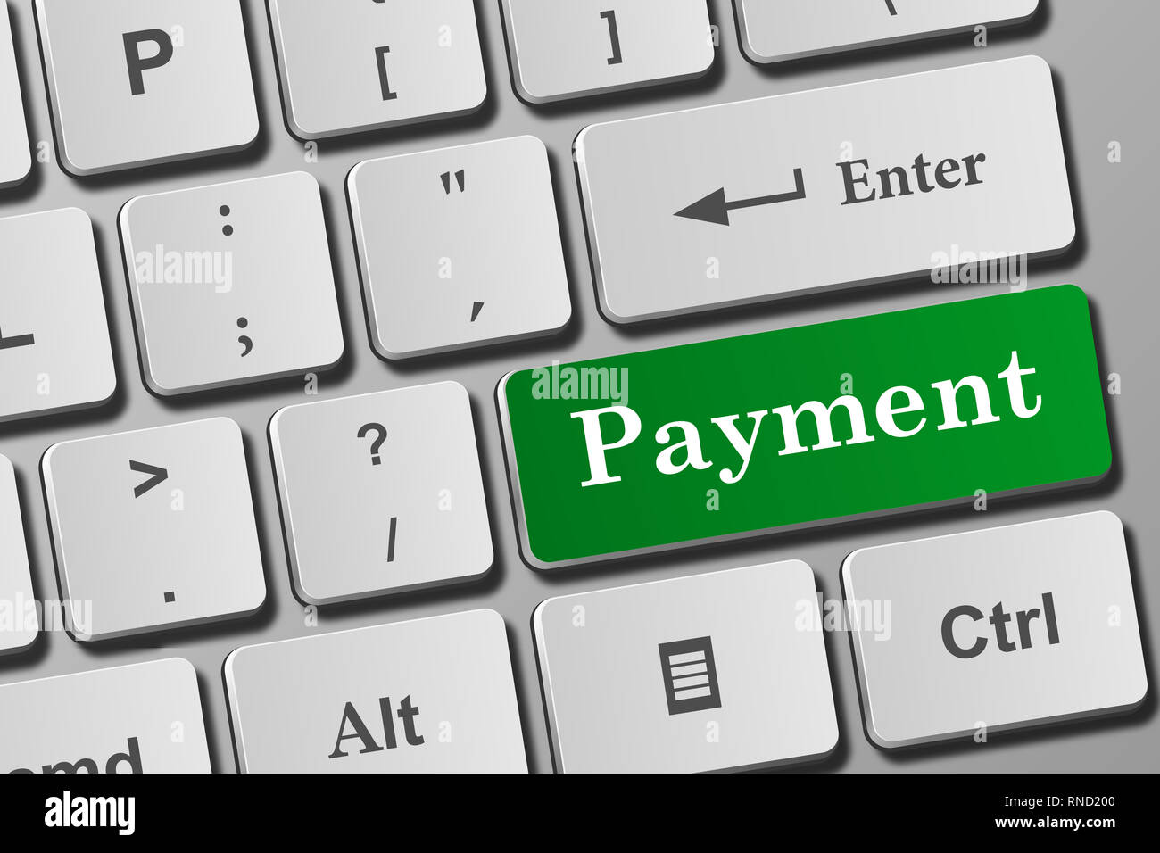 Payment button on modern keyboard. Close-up view on conceptual keyboard ...
