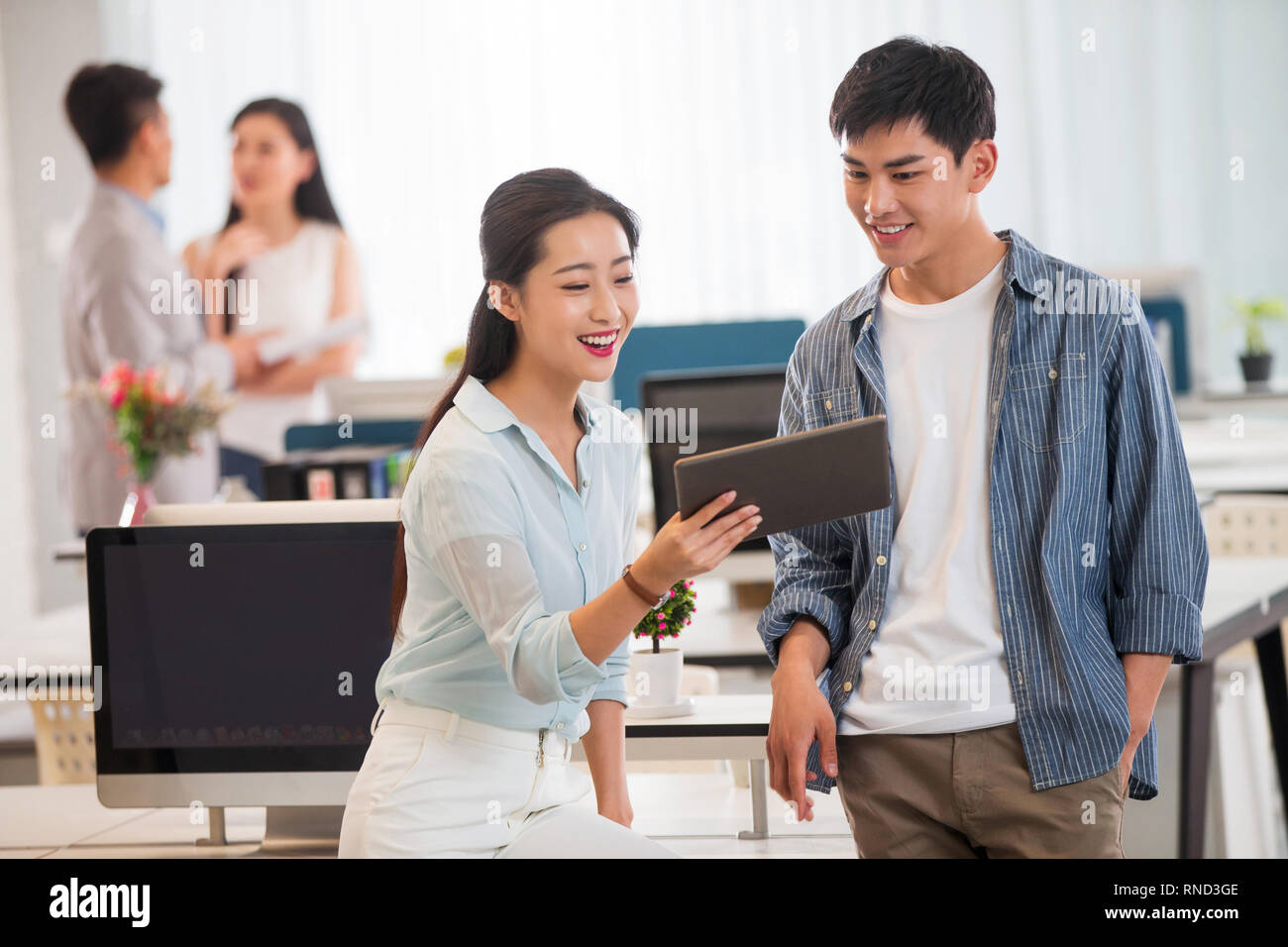 Business men and women in the office Stock Photo - Alamy
