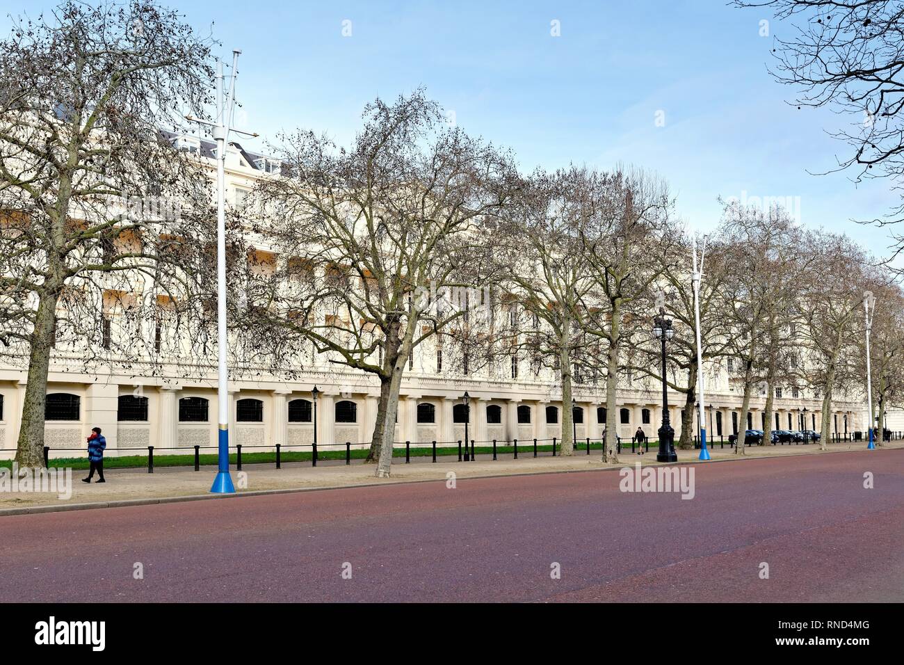 Exterior of Carlton Terrace The Mall central London England UK Stock