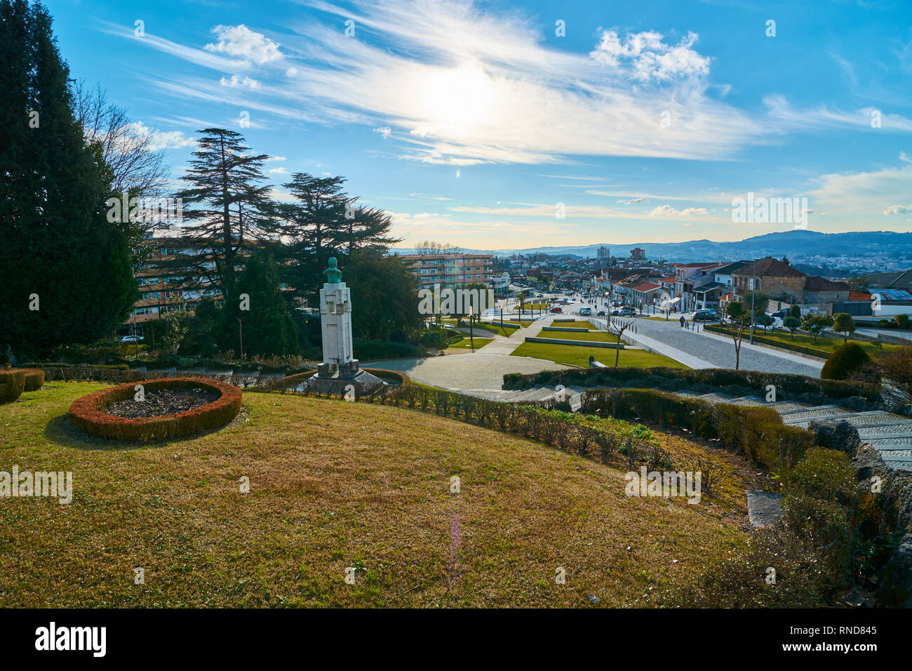 Penafiel, Portugal - February 05, 2015: View of the city Penafiel Porto District, Portugal. Stock Photo