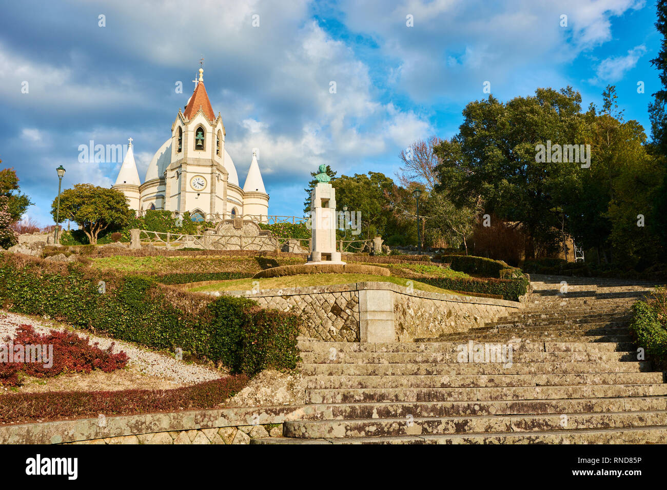 Penafiel, Portugal - February 05, 2015: Sameiro sanctuary in Penafiel, north of Portugal Porto District, Portugal. Stock Photo