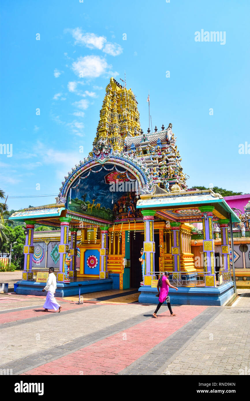 Sri Muthumariamman Temple, Hindu Temple, Matale, Sri Lanka Stock Photo