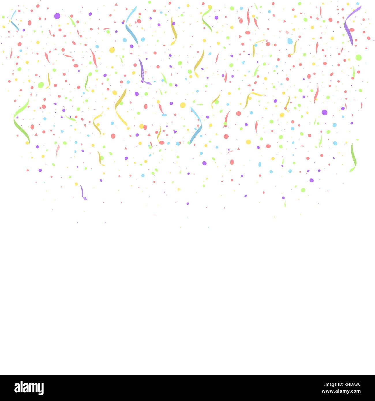 Abstract background with many colored falling tiny confetti pieces ...