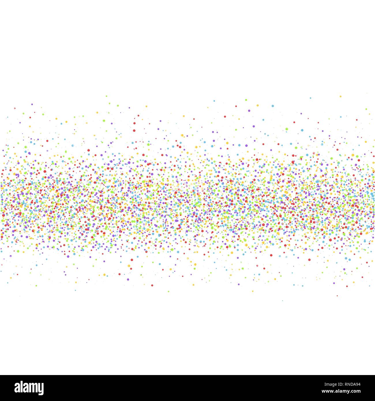 Abstract background with many colored falling tiny confetti pieces ...