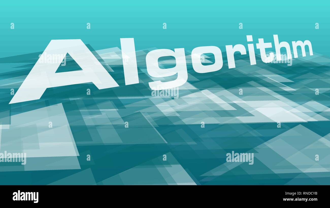 Algorithm for new artificial intelligence project, graphic modern ...