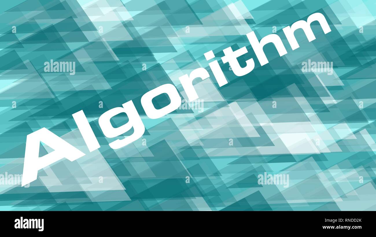 Digital technology algorithm idea, transparent triangles illustration ...