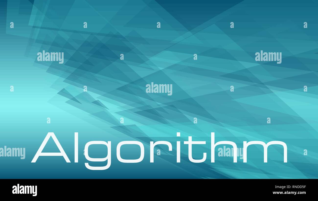 Algorithm for data processing vector concept, modern design template ...