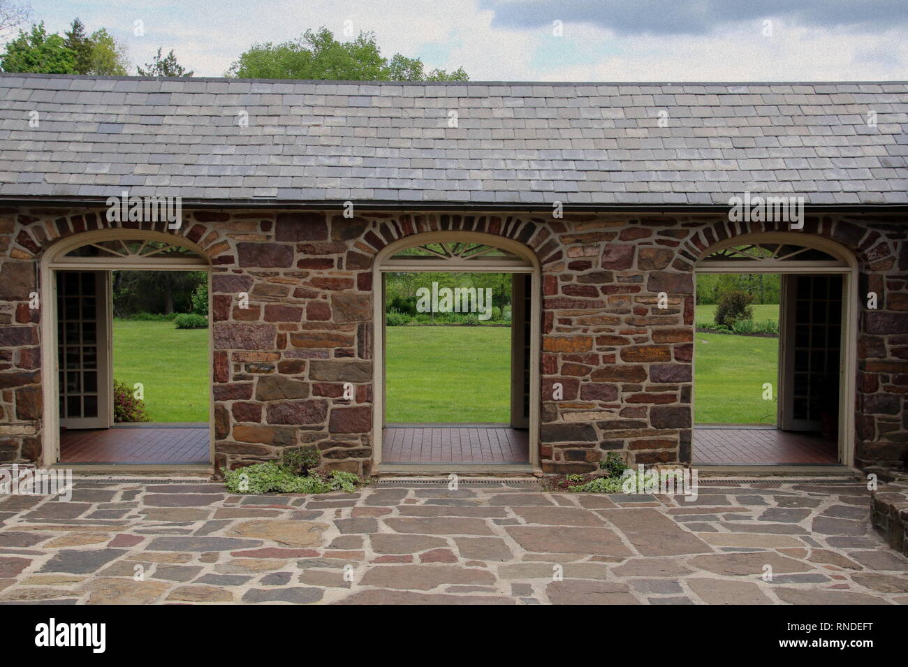 The 3 archways in this building make it very unique Stock Photo - Alamy