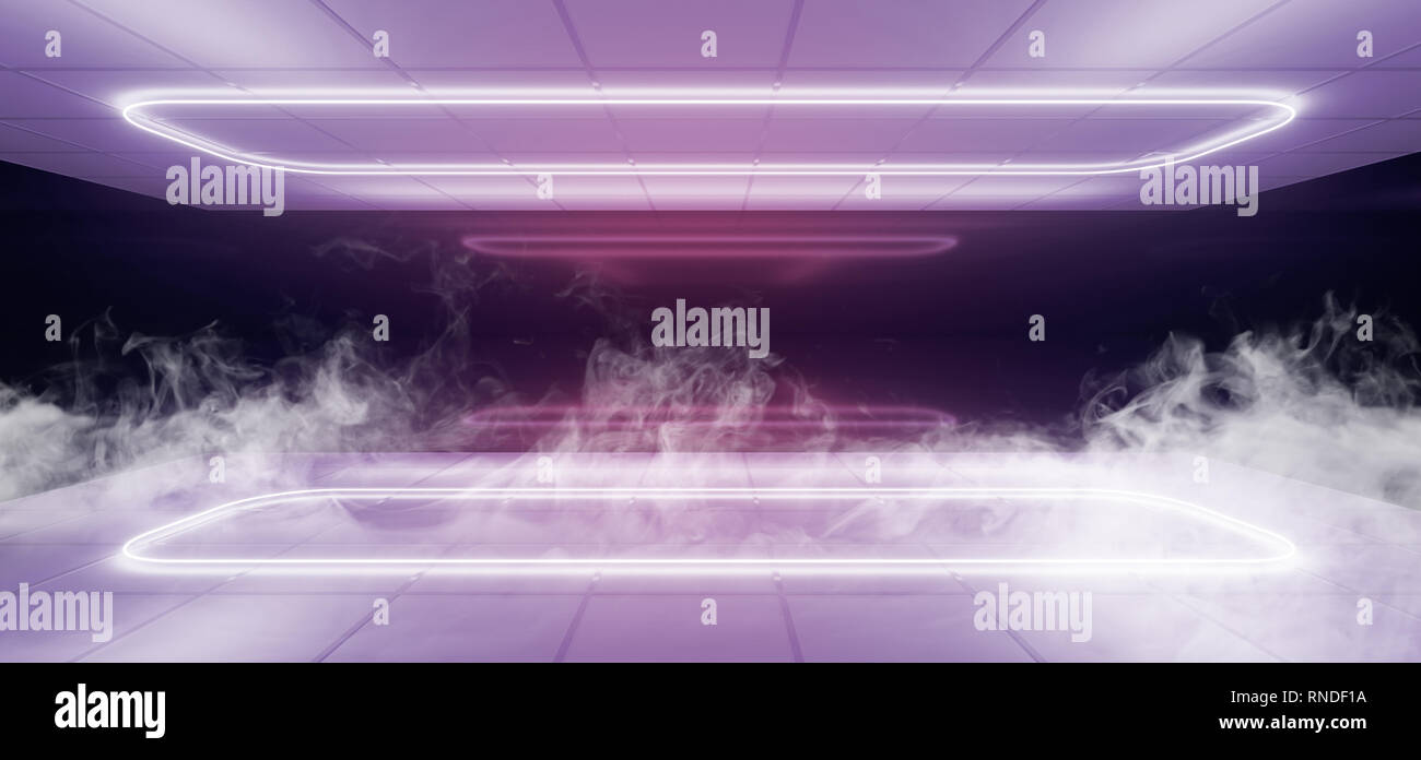 Purple Pink Blue Smoke Sci Fi Modern Futuristic Dark Black
