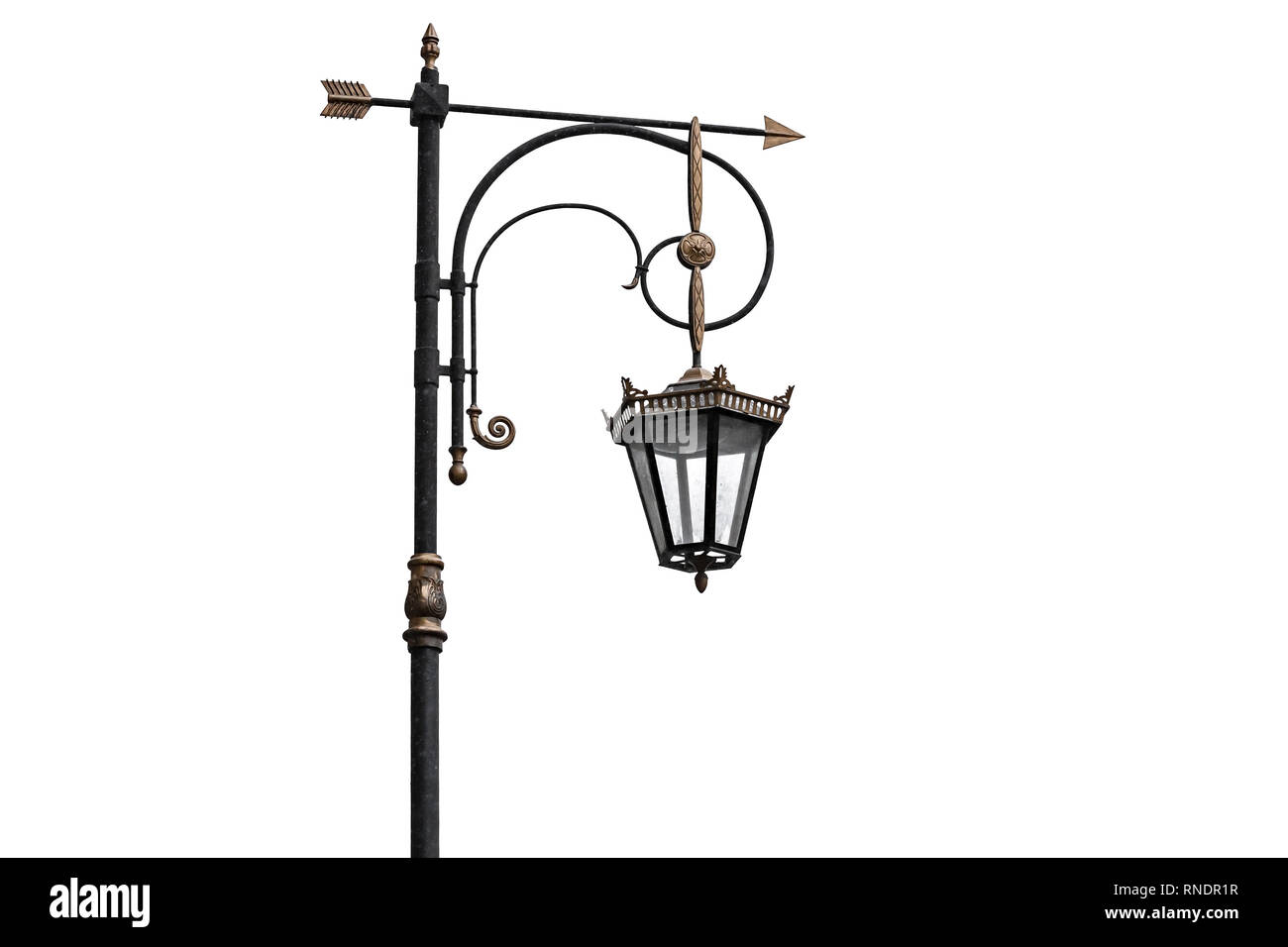 Vintage street lamp isolated on white background, Saint Petersburg, Russia  Stock Photo - Alamy