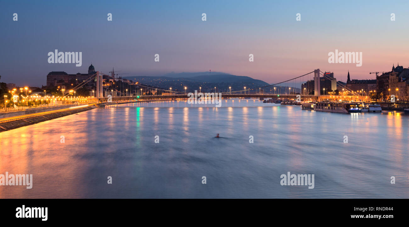 Panoramic view at night hi-res stock photography and images - Alamy