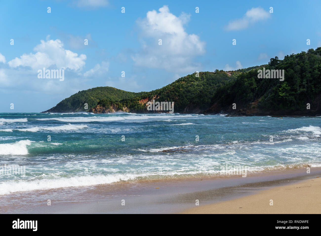 Martinique island Tartane Stock Photo