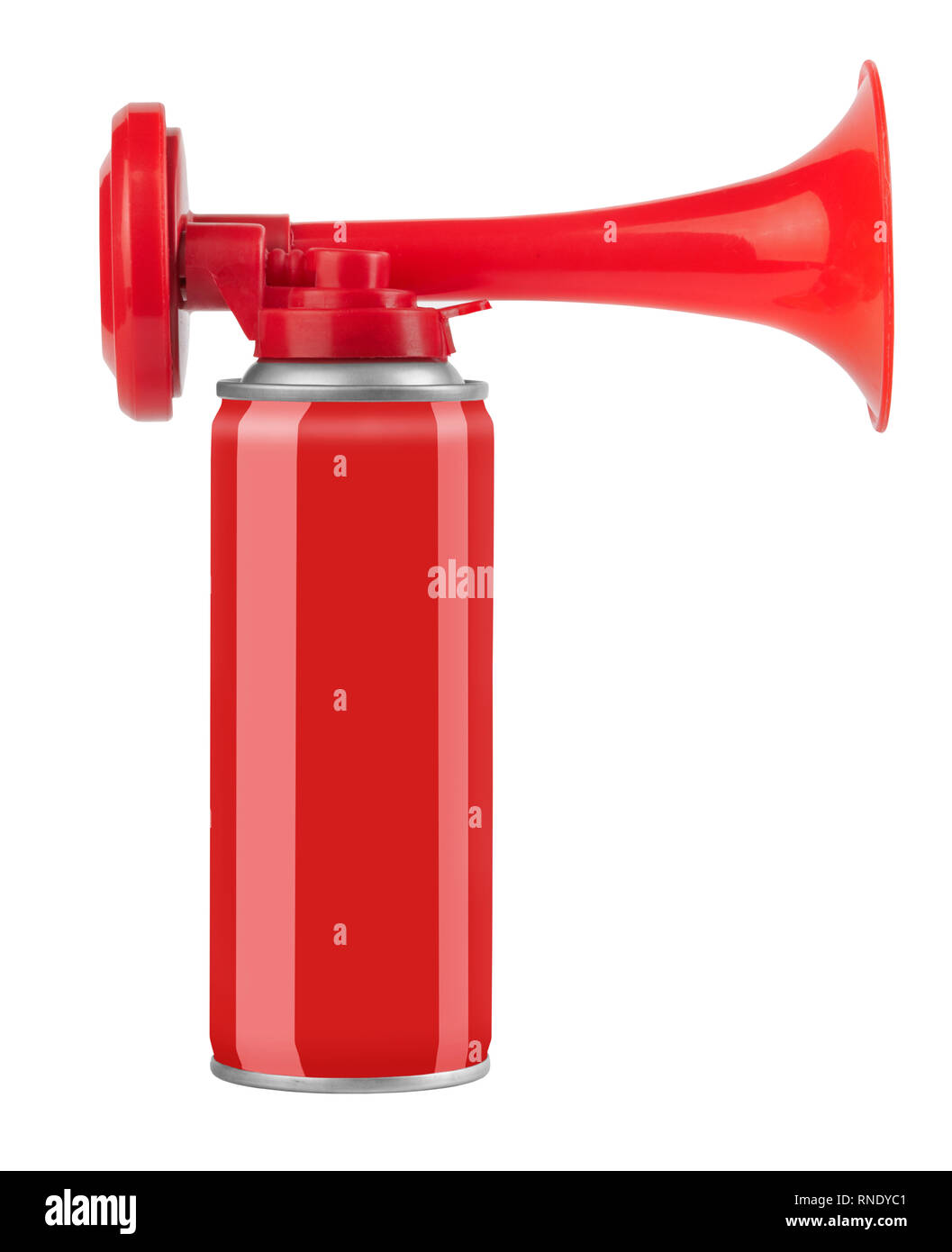 Air equipment horn isolated loud noise red sound warning white horn Cut