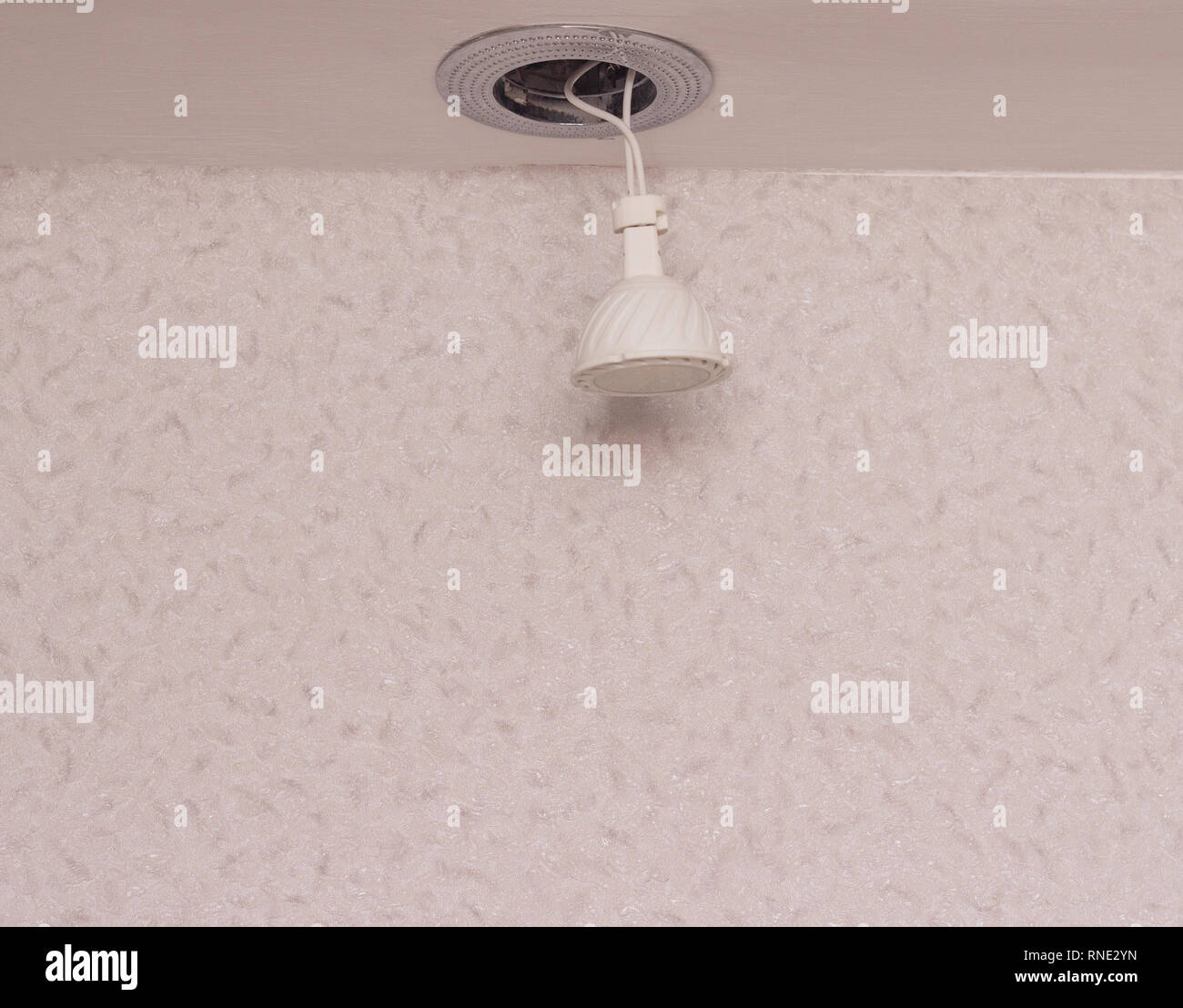 Recessed Downlight With Led Energy Saving Bulb Close Up