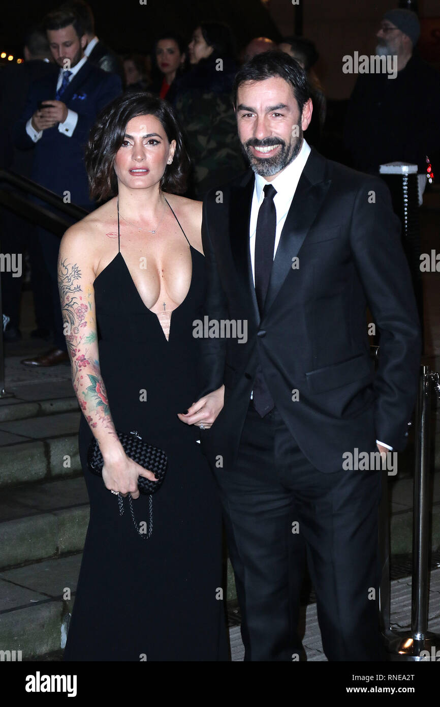 London, UK. 18th Feb 2019. Robert Pires and Jessica Lemarie, Fabulous Fund Fair, Roundhouse, London, UK. 18th Feb, 2019. Photo by Richard Goldschmidt Credit: Rich Gold/Alamy Live News Stock Photo