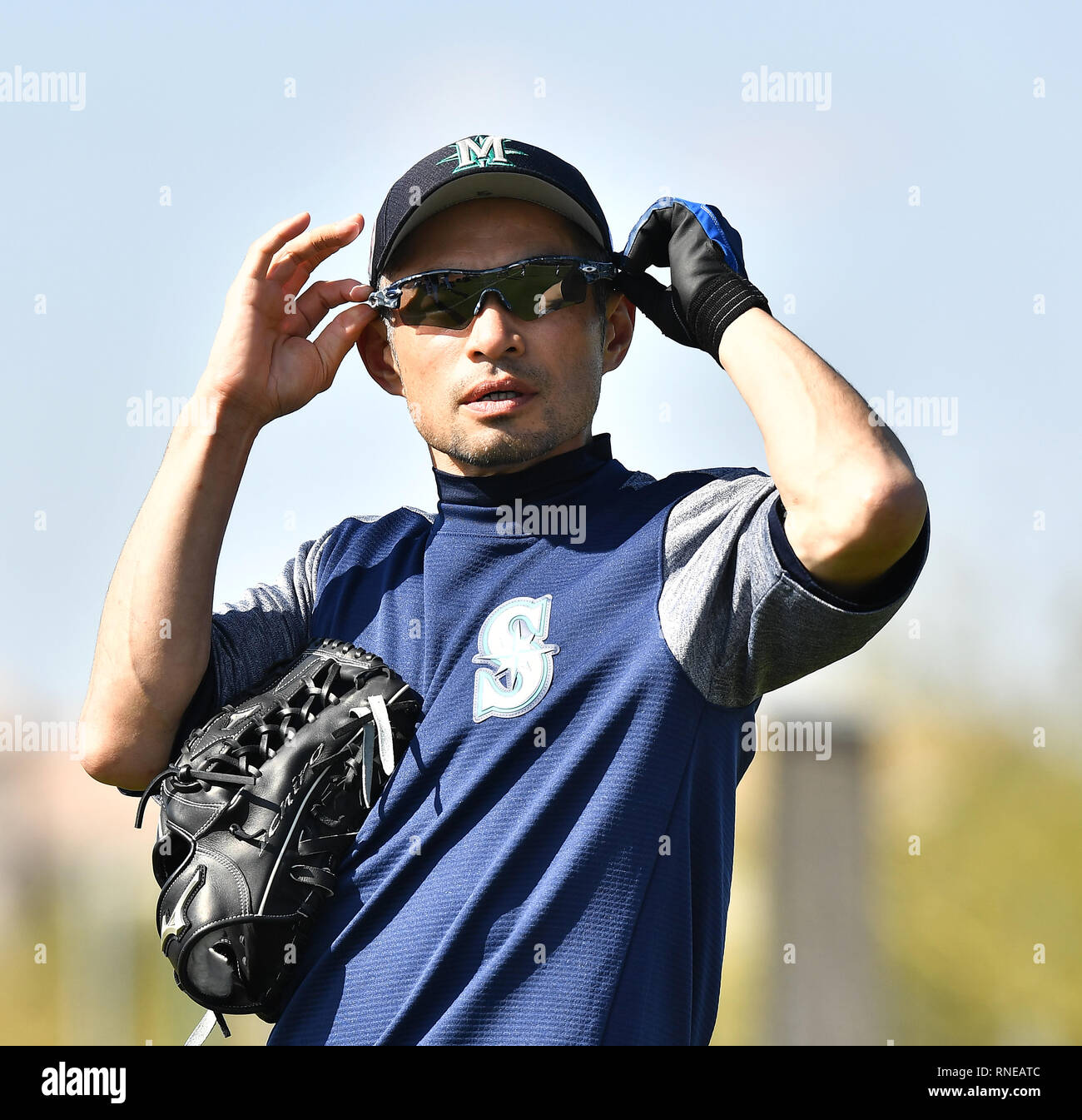 Ichiro Rookie Spring Training Ichiro Suzuki of the Seattle Mariners during a spring training camp at ...