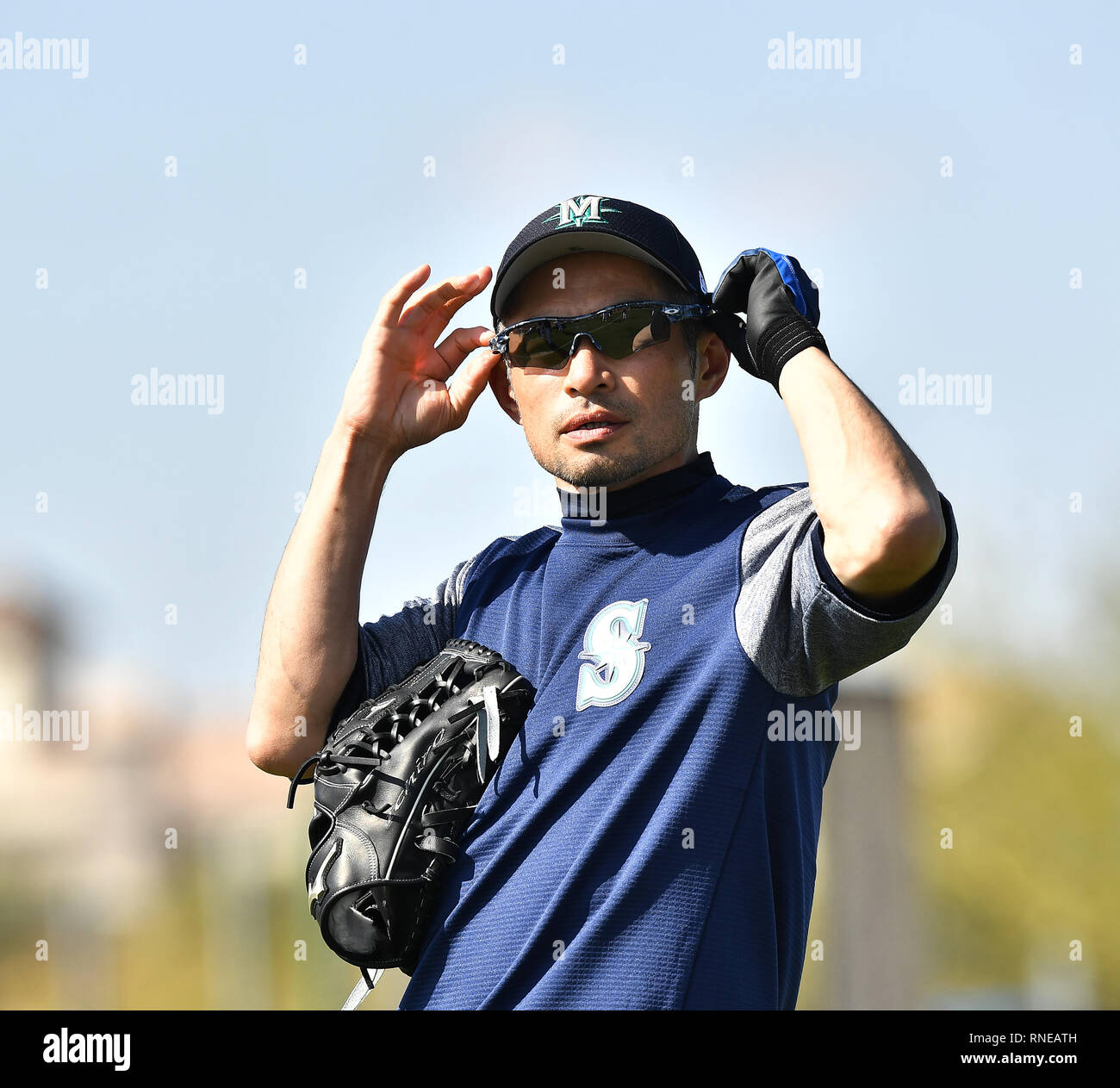 Ichiro Rookie Spring Training Ichiro Suzuki of the Seattle Mariners during a spring training camp at ...
