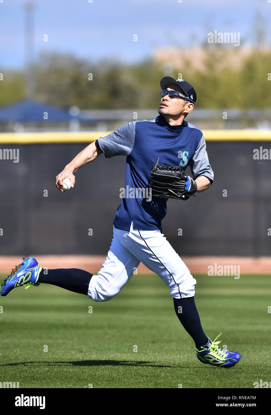 Ichiro Rookie Spring Training Ichiro Suzuki of the Seattle Mariners during a spring training camp at ...