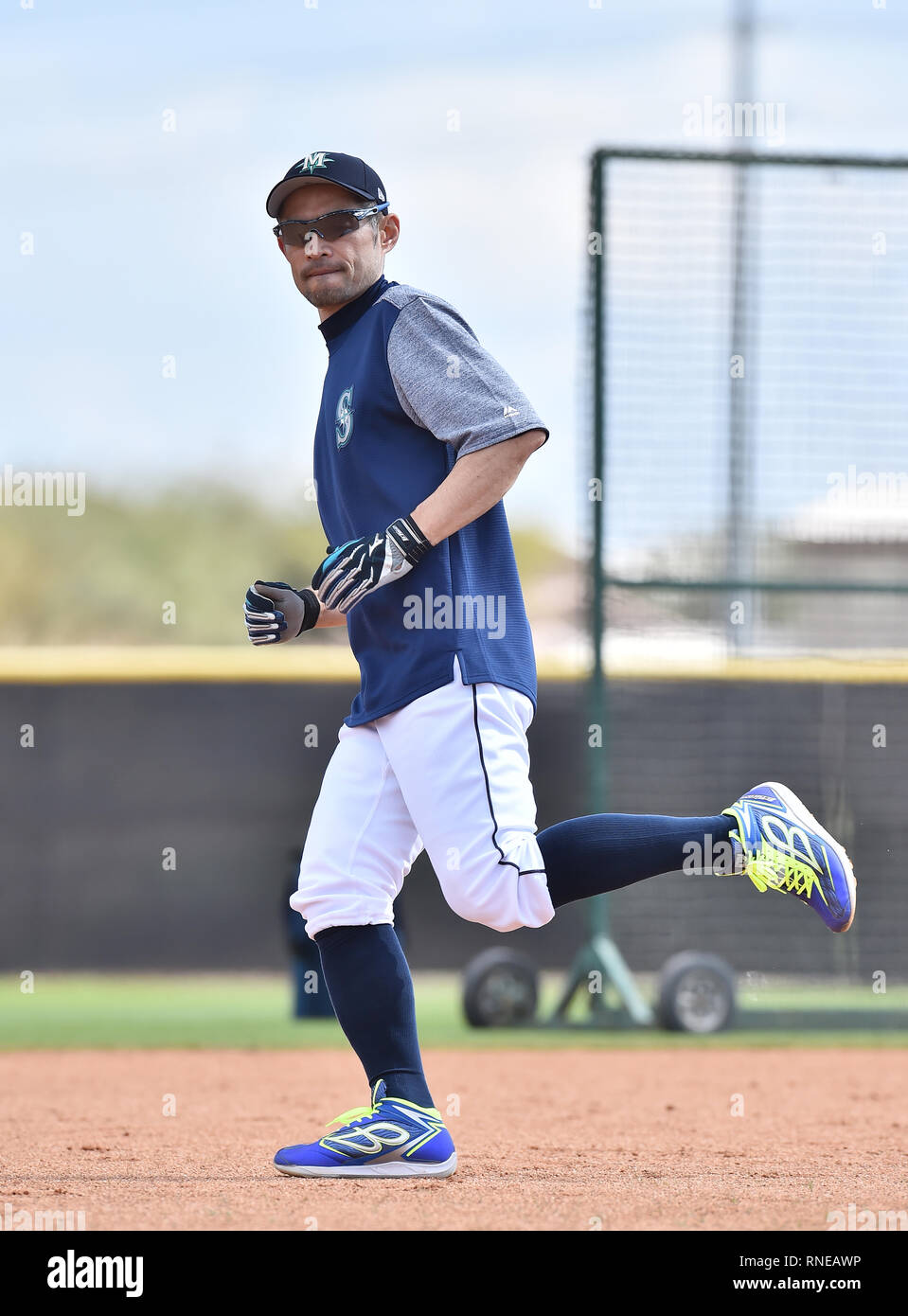 Ichiro Rookie Spring Training Ichiro Suzuki of the Seattle Mariners during a spring training camp at ...
