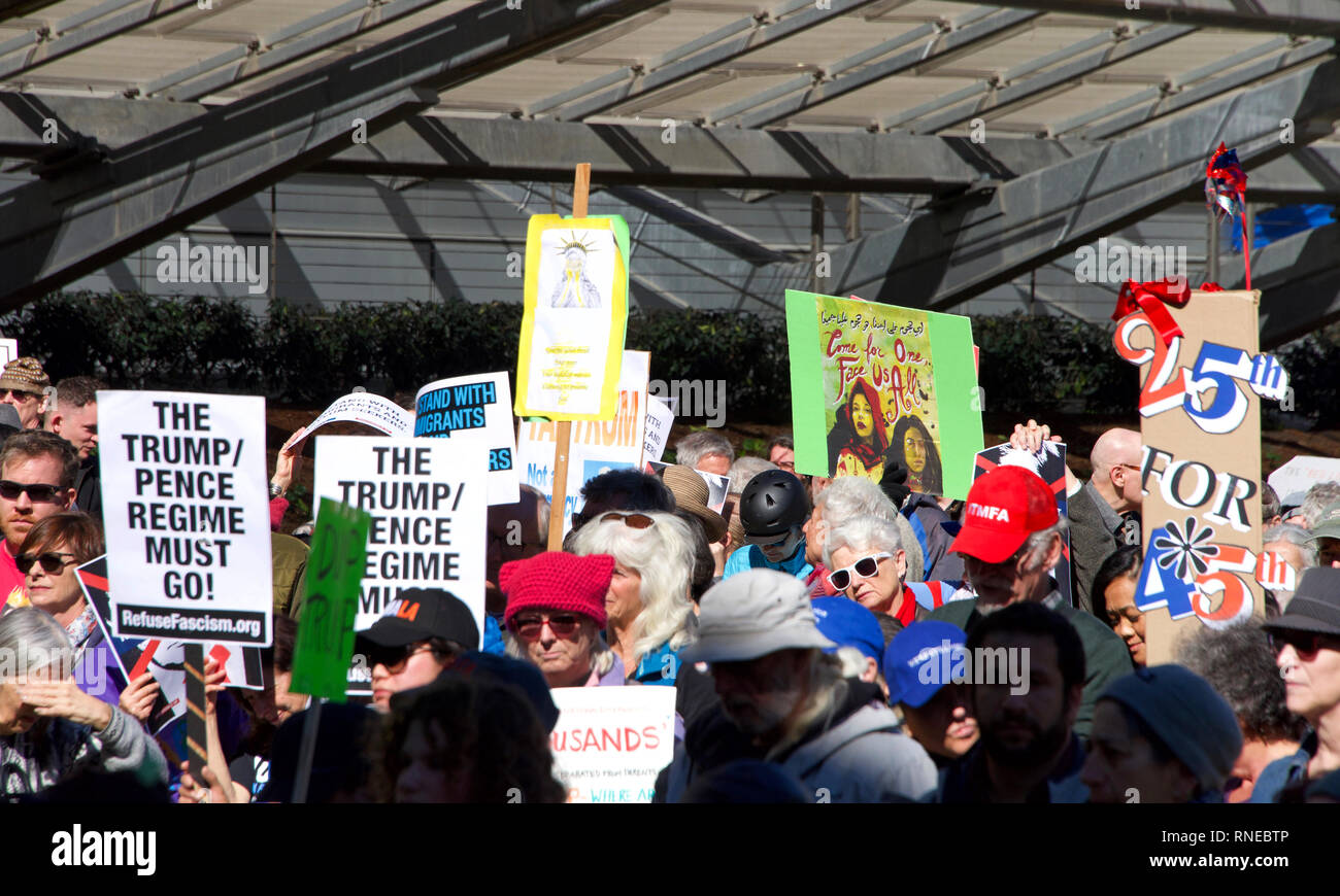San Francisco, CA - February 18, 2019: Unidentified Participants ...