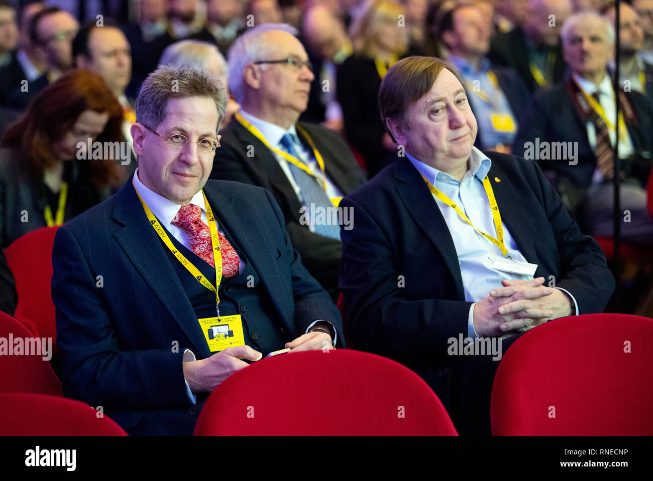 Berlin Germany 19th Feb 2019 Hans Georg Maassen L Former President Of The Federal Constitutional Protection