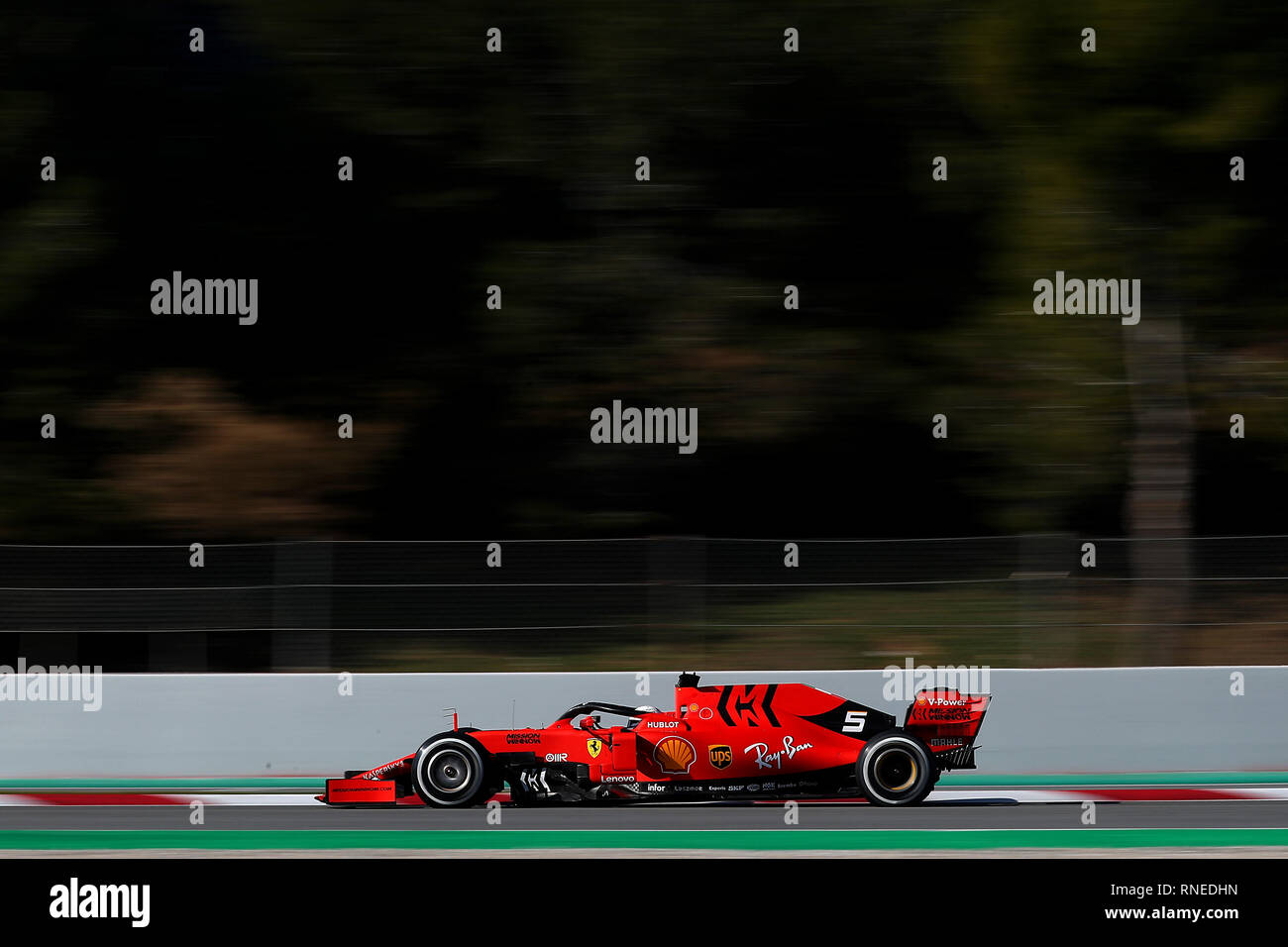 Montmelo, Spain. 18th Feb, 2019. Sebastian Vettel Ferrari SF90 Montmelo Barcelona 18-02-2019 Circuit de Catalunya Formula 1 Test 2019 Foto Federico Basile/Insidefoto Credit: insidefoto srl/Alamy Live News Stock Photo