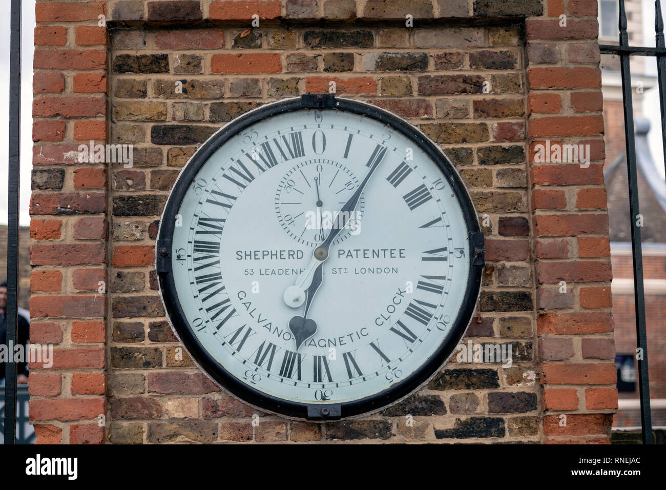 Clock at Royal Observatory Stock Photo