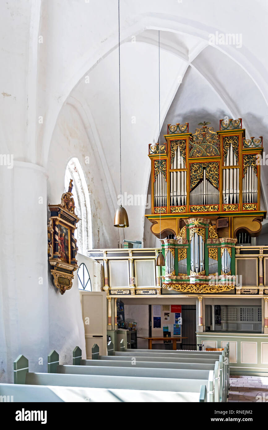 Garding(Schleswig-Holstein, Eiderstedt): St.-Christians-Kirche Stock Photo