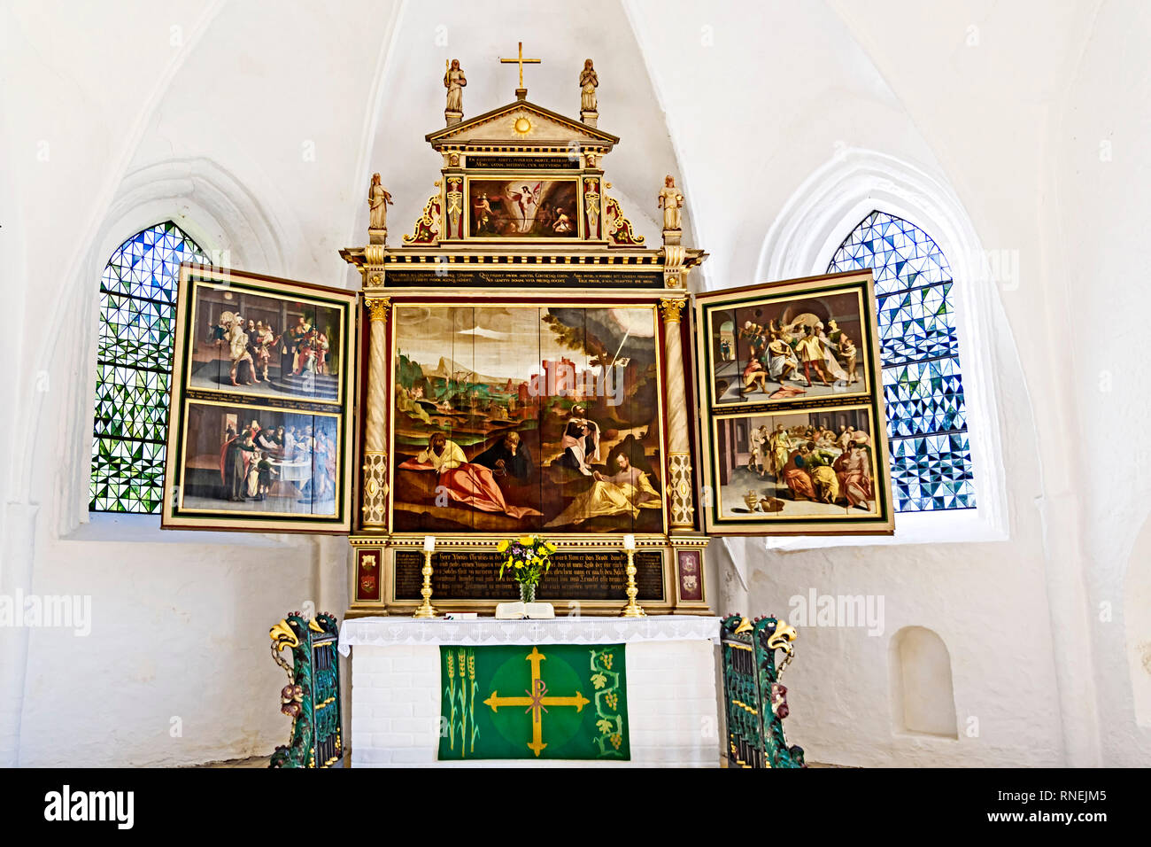 Garding(Schleswig-Holstein, Eiderstedt): St.-Christians-Kirche Stock Photo