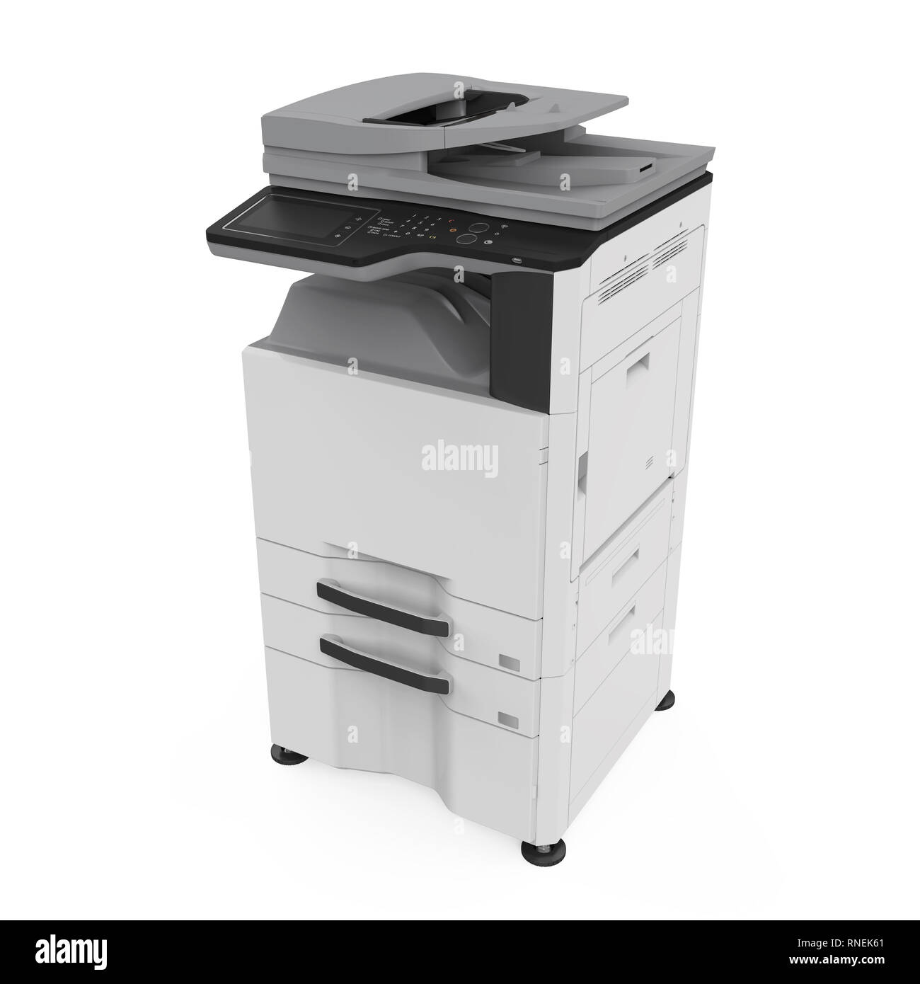 Office Multifunction Printer Isolated Stock Photo Alamy