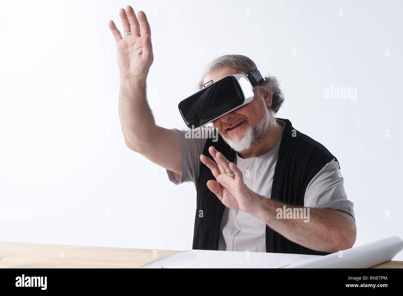 The designer smart glasses Stock Photo