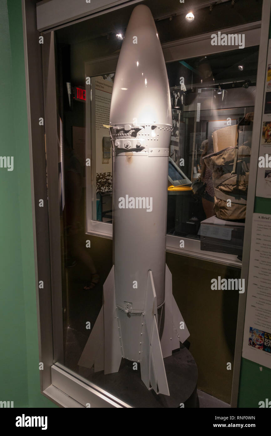 A Genie (Air2A) unguided Strategic Air Defense AirtoAir rocket, Las